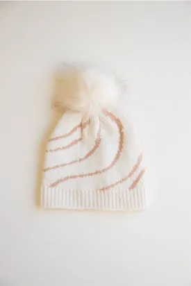 Swirl Patterned Knit Beanie