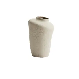 Tall Terracotta Vase, Light Beige.