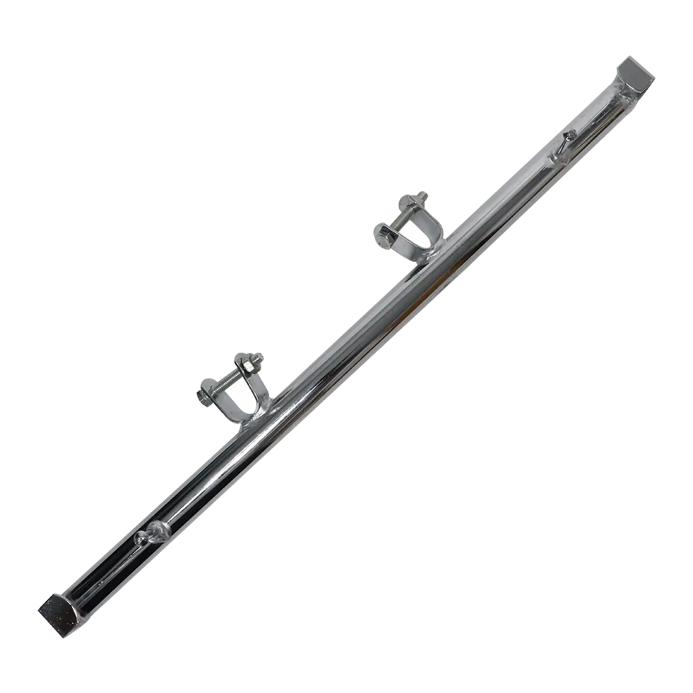 TVS Luggage bar Plated - Heavy-Duty Black Luggage Bar - Secure and Stylish Motorcycle Cargo Support for Long Rides