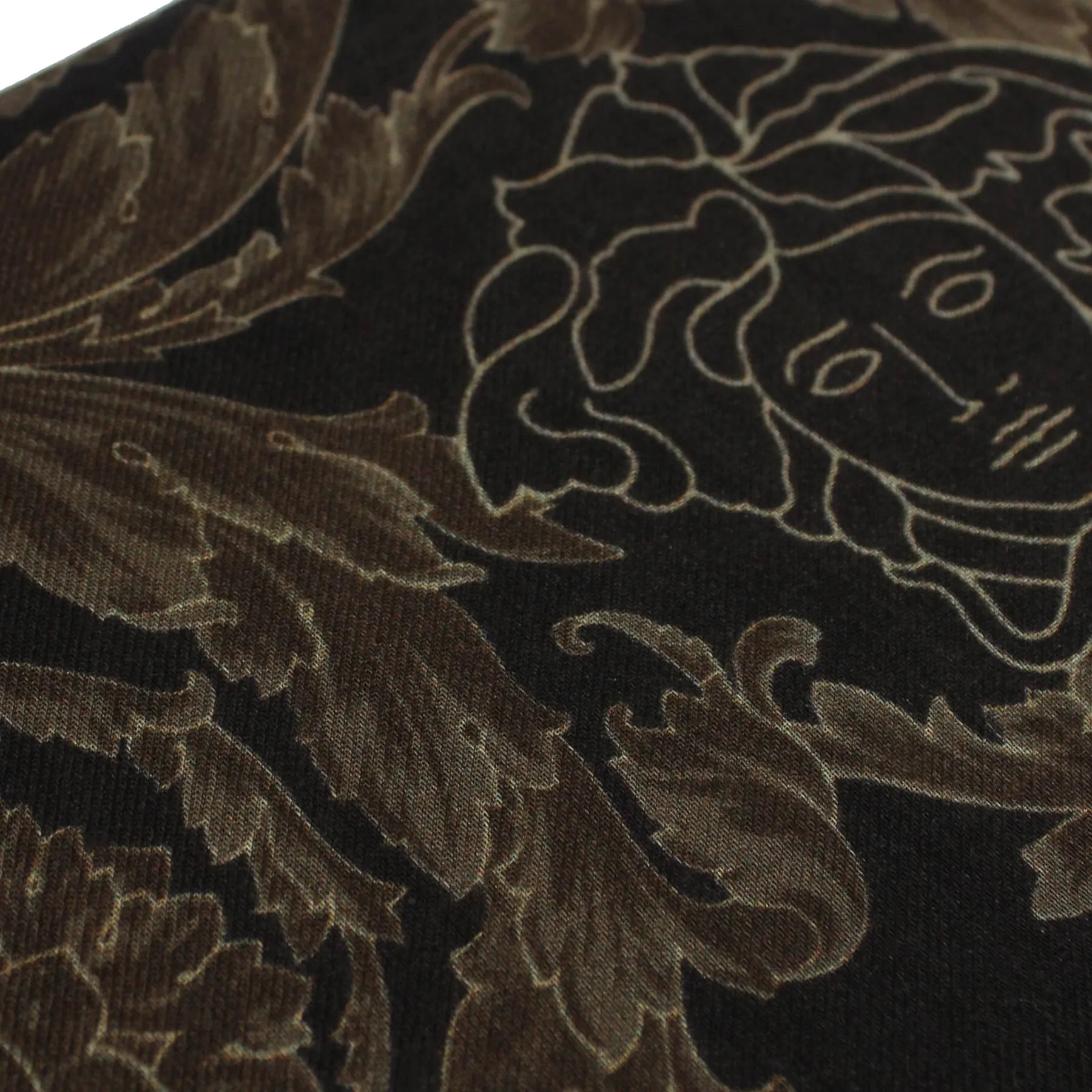 Versace Scarf Brown Baroque & Medusa  - Modal Cashmere Shawl SALE