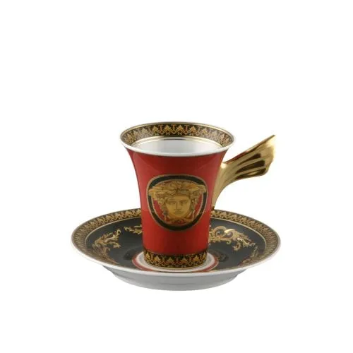 VERSACE - Tazza caffè medusa rosso red Ikarus