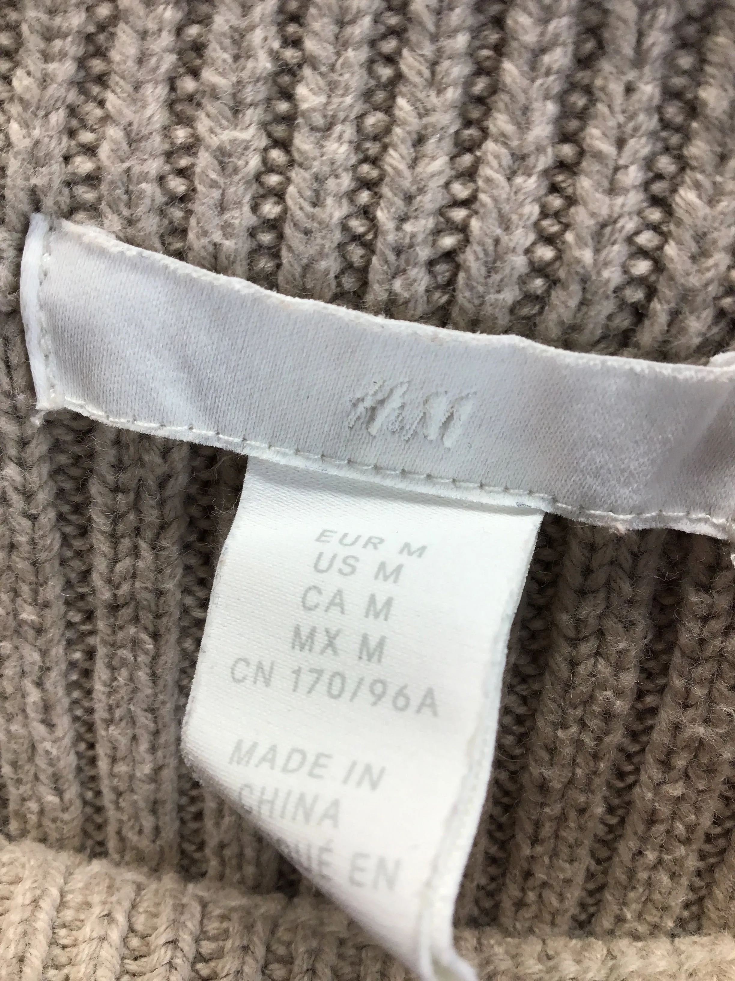 Vest Sweater By H&m In Tan, Size: M