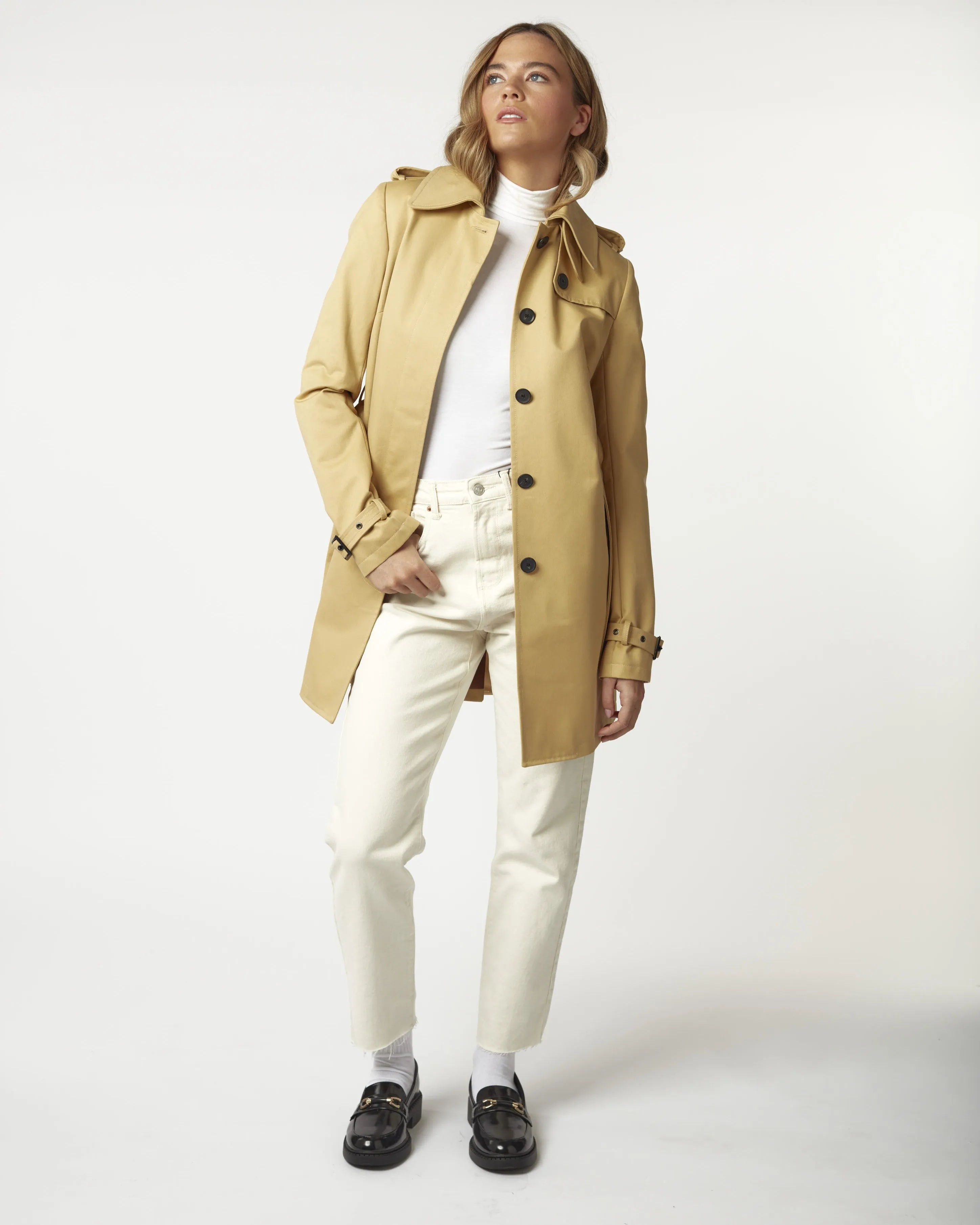 Women's Windsor Trench Rain Coat - Beige