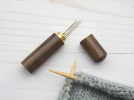 Wooden Darning Needle Storage Case