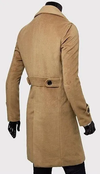 ZOGA Men's Brittish Long Trench Coats